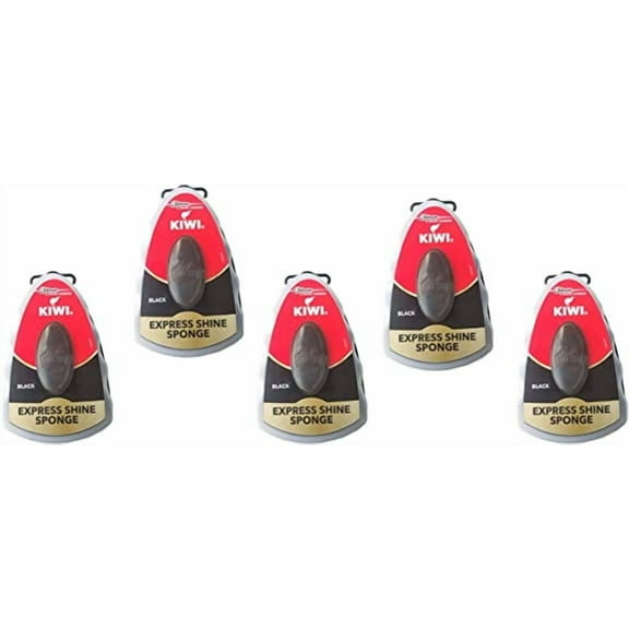 By King Of Wonder Black Shoe Shine Sponge 0.2 Fl Oz ( Pack Of 5 )