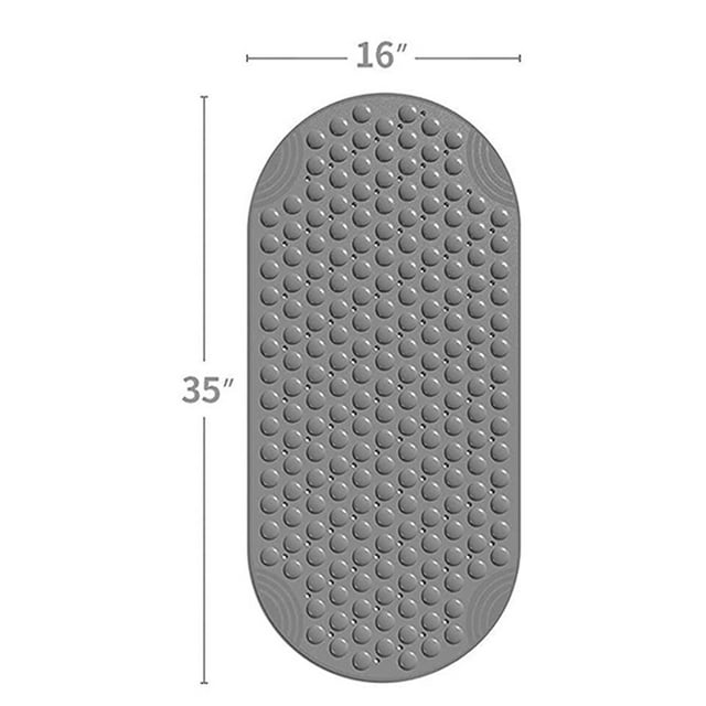 Becaristey Soft And Comfortable Bath Mat For Relaxing Shower Experience Non Slip Non-slip Shower Mats Bath Mats Translucent White