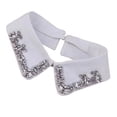 thumbnail image 2 of Jumpingount Cuello falso respetuoso con la piel, corbata de moda para mujer, cuello desmontable, blusa con solapa tridimensional, accesorio de ropa Accesorio para el cabello Blanco Jumpingount AP011642-02, 2 of 6