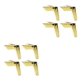 thumbnail image 2 of Ruiboury 4piece Rust-resistant Metal Furniture Legs Easy-to-install And Durable Easy Titanium gold 10cm 2Set, 2 of 6