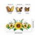 thumbnail image 2 of Pegatinas de pared CHAO girasol y mariposas decoración cocina dormitorio, 2 of 5