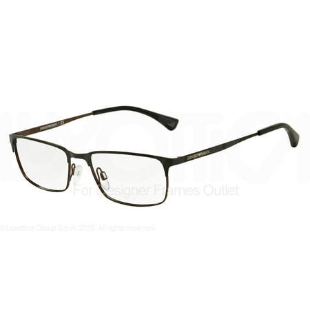 EMPORIO ARMANI Eyeglasses EA 1042 3127 Matte Black/Black/Brown 53MM