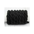 thumbnail image 5 of INSPIRE CHIC Chunky Rope Laces Round Hand-woven Shoe Laces Solid Color Shoelaces for Sneakers 1 Pair 60cm/23.62" Black, 5 of 5