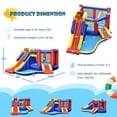thumbnail image 2 of Gymax Inflatable Water Slide Bounce House Bouncing Castle w/ 480W Blower, 2 of 10