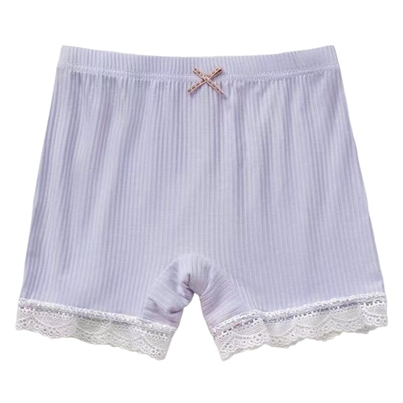 Splozh Toddler Training Underwear Girls Toddler Shorts Summer Girls Bowknot Lace Leggings Underwear Fashion Girls Clothes Purple,5-6 Years