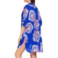 thumbnail image 3 of ITFABS Femmes Robe, Col Rabattu Impression Demi-Manches une Seule Pièce, 3 of 3