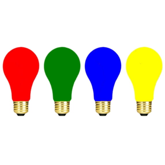 GoodBulb 60 Watts A19 PARTY BULB CERAMIC Blue E26 120V - 15 Pack