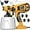 Yellow, variant on Paint Sprayer 1000W High Power Electric Spray Paint Gun with Adjustable Spray Width Knob,1400ML Container,4 Nozzles & 3 Patterns,Easy to Clean for Furniture Cabinets House Painting Blue