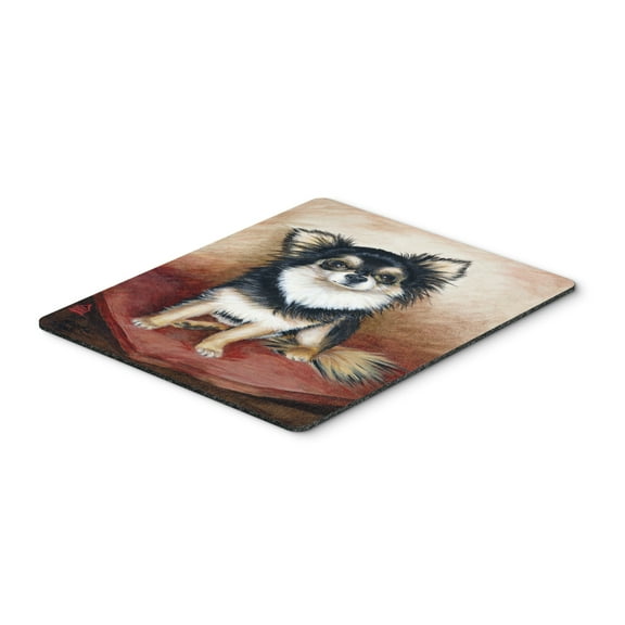 Carolines Treasures MH1035MP Chihuahua Long Hair Mouse Pad Hot Pad or Trivet Large multicolor