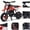 Red, variant on Mini Kid Dirt Bike,49 CC 2-Stroke Gas Bike for Off-Rode Tire,Max Load 160Lbs,Up to 20Mph,EPA Approved,38x22x27in