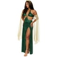thumbnail image 3 of FYEGRE Greek Mythology Elegant Women's Dress for Enchanting Halloween Party Outfit and Themed Events Green M, 3 of 6