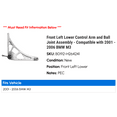 thumbnail image 2 of Front Left Lower Control Arm and Ball Joint Assembly - Compatible with 2001 - 2006 BMW M3 2002 2003 2004 2005, 2 of 2