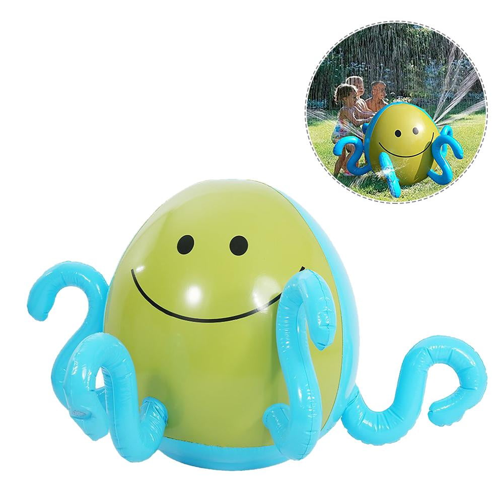 Water Spraying Octopus Inflatable Ball Game Play Outdoors Garden Children Kids 