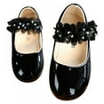 thumbnail image 1 of Girls Flower Single Princess Flat Shoes Leather Sandals, 1 of 3
