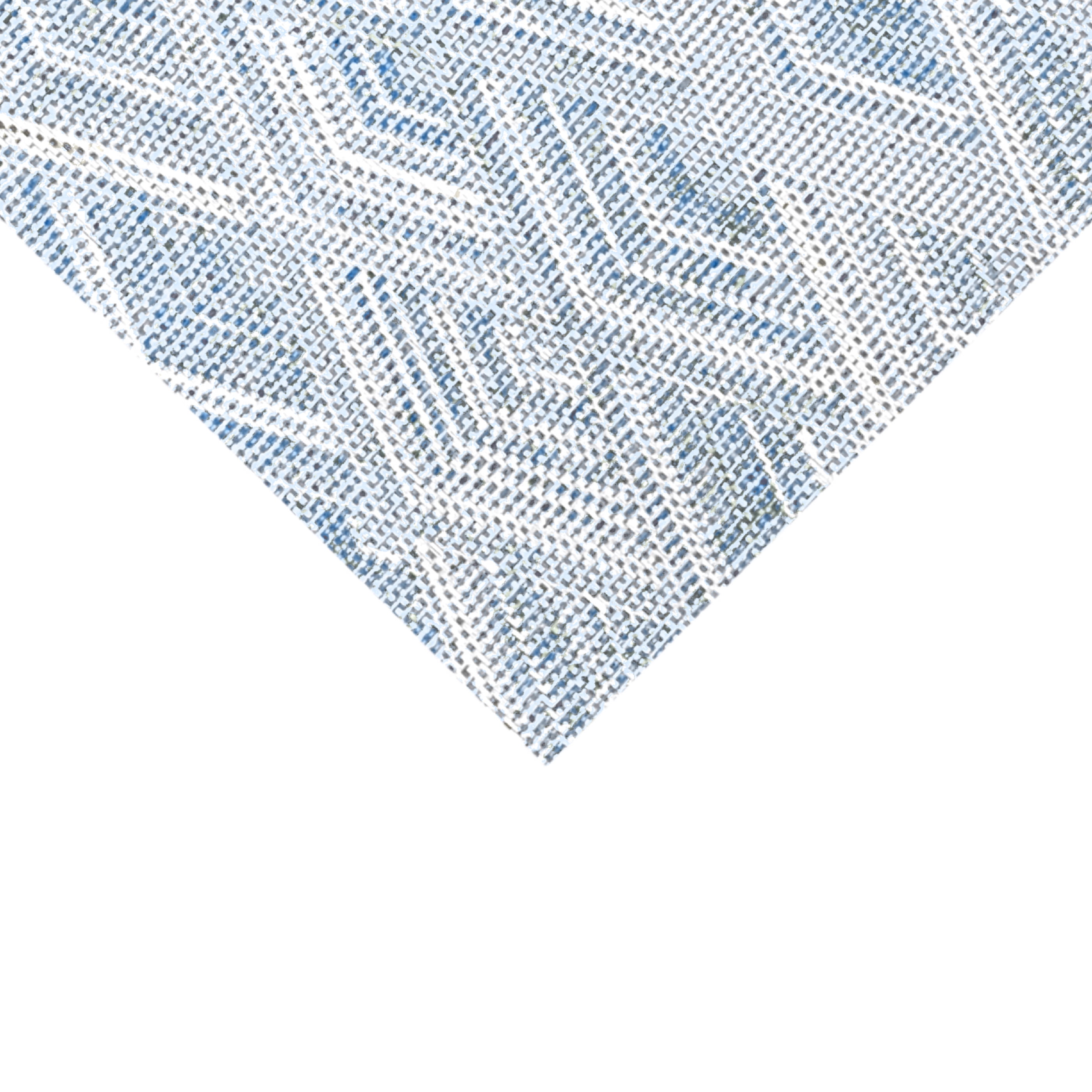 Diamond Woven Vinyl Placemats With Diamond Woven Design Reversible 13 x 19 Rectangular Placemat Set of 6 in Blue