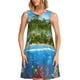 thumbnail image 1 of Disketp Island And Coral Reef para Vestido sin Mangas para Mujeres, Vestidos de Verano para Mujeres, Casual y Holgado para la Playa, 1 of 6