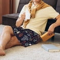 thumbnail image 4 of Daiia Thanksgiving Mens Woven Stretch Pajama Short,Short Pajama Pants-Small, 4 of 9