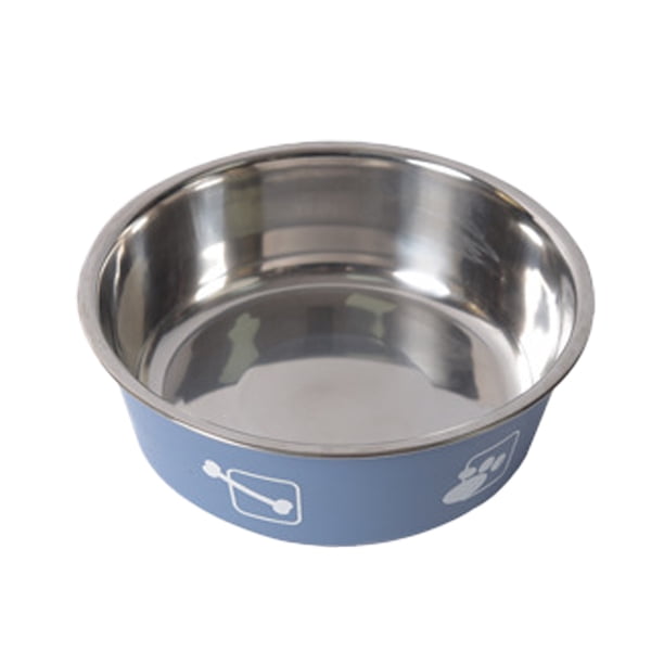 Cuencos para perros Cuencos para comer Cuencos para agua Cuenco para comida con suela de silicona antideslizante, Cuenco para perros de acero inoxidable MFZFUKR CPB-DE-SSW2026-1