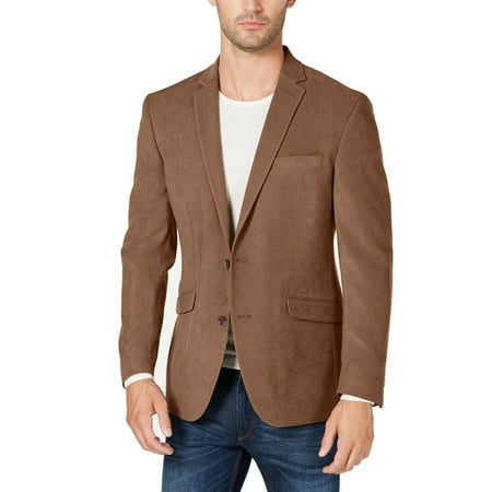 Kenneth Cole Reaction Men's Slim-Fit Ultrasuede Sport Coat In Brown 36S