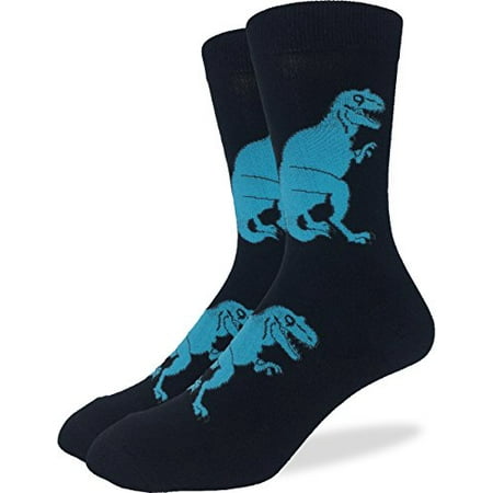 

Good Luck Sock Men s Black T-Rex Dinosaur Crew Socks Large (Shoe size 7-12)