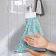 thumbnail image 2 of ZIATUBLE Daisy Hanging Kitchen Towel Reusable Hanging Dual-Purpose Hand Towel Lightweight Hand Towels for Bathroom Set of 3 Absorbent Hanging Dish Towels Elastic Hanging Dish Towels, 2 of 7