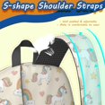 thumbnail image 5 of Unicorn and Star Beige Pattern 17" Waterproof Oxford School Backpacks for Teens, S-Shape Padded Straps, for School, Travel, Hiking, Camping, 5 of 5