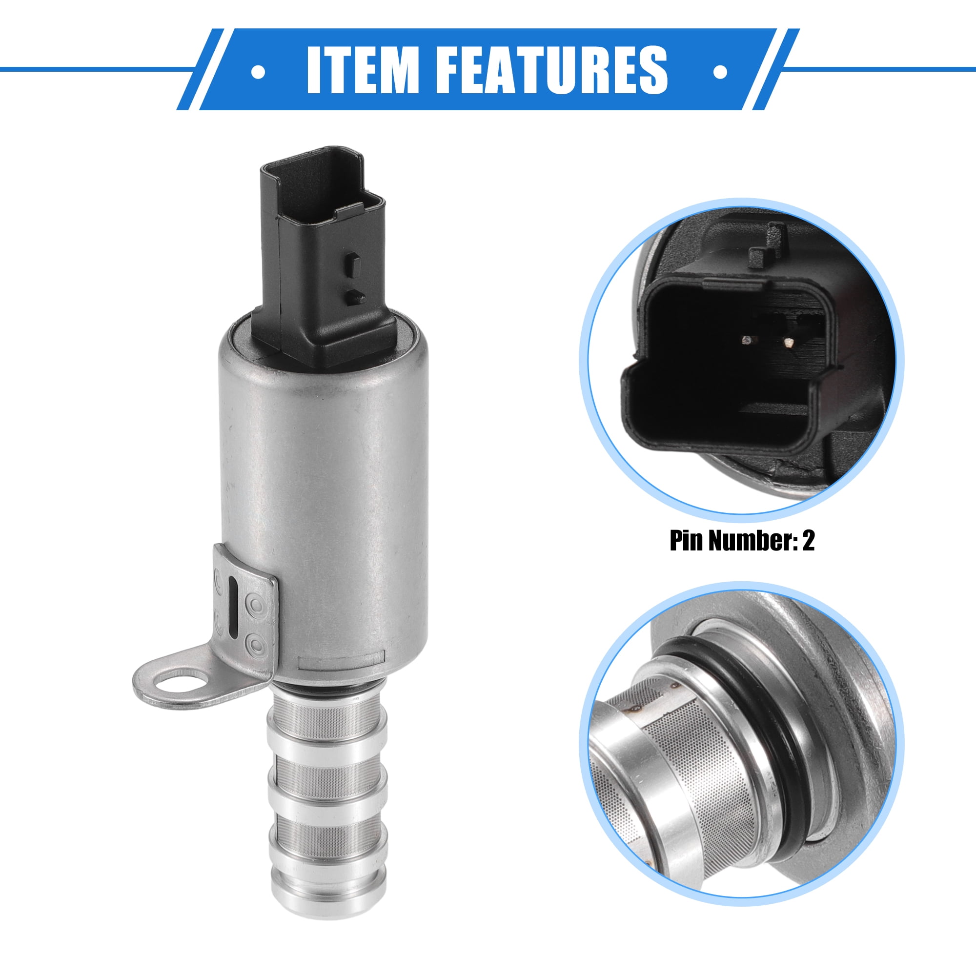 2 Pcs Oil Control Variable Valve Timing VVT Solenoid for Mini Cooper 2002-2015 Oil Control VVT Valve