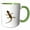 Green/White, variant on 3drose, Mediterranean House Gecko Vector, 11oz Magic Transforming Mug