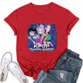thumbnail image 1 of Moonsky Camiseta unisex Huntrix Dem-0n, colores cómodos, camiseta Huntrix para niñas, camiseta Mira Rumi Joey, merchandising, regalo juvenil para fans del K-pop (Rojo M), 1 of 4