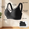 thumbnail image 6 of FNFYFH Wireless Jelly Bras for Women Plus Size Supportive Seamless Sports Bra Full Coverage Minimizer Bra Comfortable No Underwire Tshirt Bras, 6 of 9