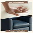 thumbnail image 4 of Coewske 2PCS Modern Faux Leather Accent Chair Comfy Single Sofa Chair for Living Room Bedroom Office Blue, 4 of 8
