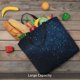thumbnail image 5 of Fotbe Blue Glitter Retro Bolsa Tote con Estampado para Mujer, Bolsos con Cremallera, Bolsa de Hombro Casual de Gran Capacidad con Bolsillos Internos, 5 of 7