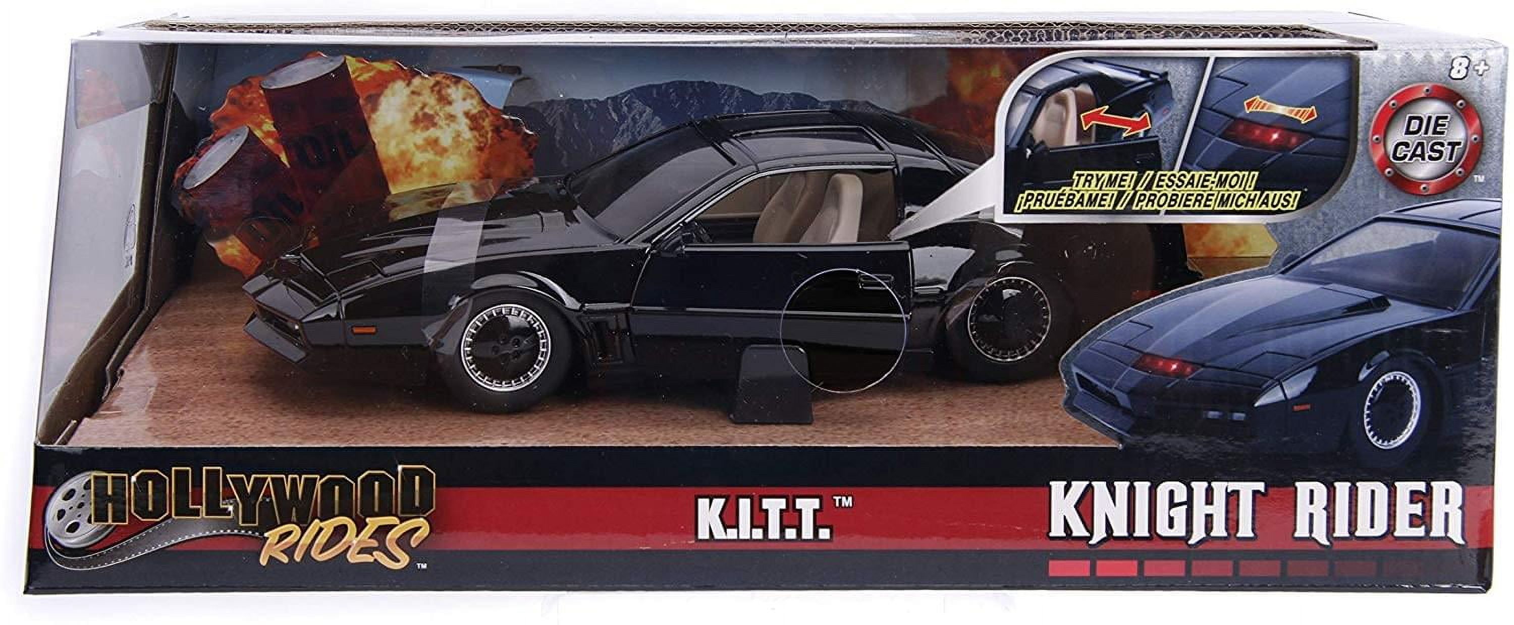 Jada K.I.T.T. Knight Rider ミニカー 1/24 K.A.R.R. Black and Silver with Light 