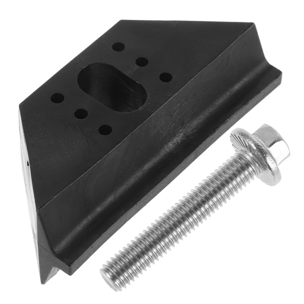 Abrazadera de base Kit de sujeción de batería para automóvil con kit de pernos Abrazadera de base Reemplazo de amarre de batería Accesorios automotrices universales Negro