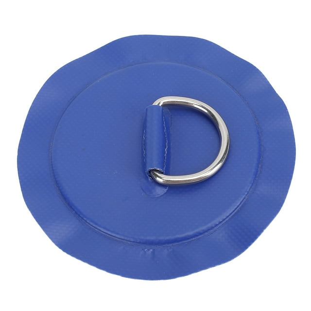 Sturdy PVC D Ring Patch with Bungee Cord Attachment, Versatile Stainless Steel Attachment Point for Kayak, Inflatable Boat, Board
