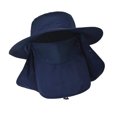 thumbnail image 1 of Fishing Hat Windproof Rope Design , Mouth and Nose Vent Design Sun Hat with Face Cover & Neck Flap, Adjustable Brim Hat Breathable Mesh Cap, 1 of 6