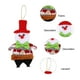 thumbnail image 4 of Adornos navideños, adornos navideños, adornos navideños, colgante para árbol de Navidad, muñeco de nieve y anciano, colgante para árbol de Navidad, colgante decorativo de poliéster, 4 of 6