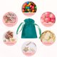 thumbnail image 4 of 15 piezas de bolsas de regalo de satén verde con cordón, 4.7" x 3.5" bolsas de favor para fiestas, bolsas de favor para bodas de cumpleaños de caramelos, 4 of 6