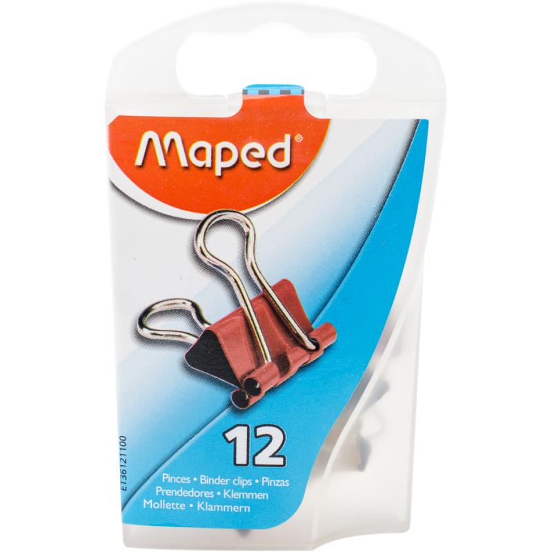 Mini Binder Clips 12/pkgassorted