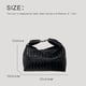 thumbnail image 4 of Bolsos estilo hobo casuales coreanos para mujer, bolsos y carteras de diseñador de lujo, novedad de 2023, en PU, decoración fruncida, bandolera pequeña, 4 of 5