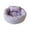 Purple, variant on PureCasa Soft Dog Cat Bed 2-Piece Set for Autumn Winter, Solid Color Plush Resilient Fluffy Pet Bed Kennel, Cushion Sleeping Pad for Small Cats Dogs, Home Decor, Round, 1 Pack, 14"x14"x4", Pink