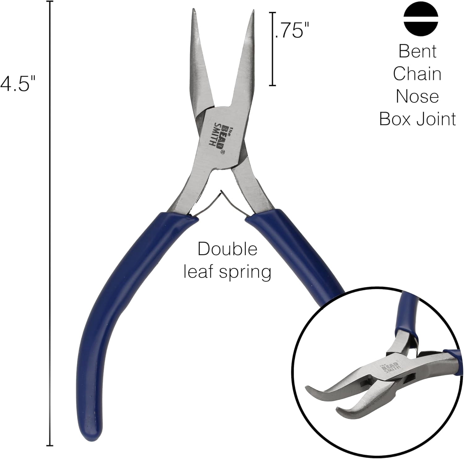 Bent Chain-Nose Pliers for Crafting and Repair, Jewelry Making Supplies