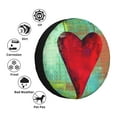 thumbnail image 5 of 17'' Red Watercolor Love Tire Cover, Universal Spare Wheel Covers, Dust-Proof, Water-Proof, Sun-Proof and Corrosion-Proof, 5 of 9