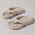 thumbnail image 5 of hoksml Women's Thick Sole Flip Flops, Cushioned Non-Slip Slides for Beach and Casual Wear, 5 of 9