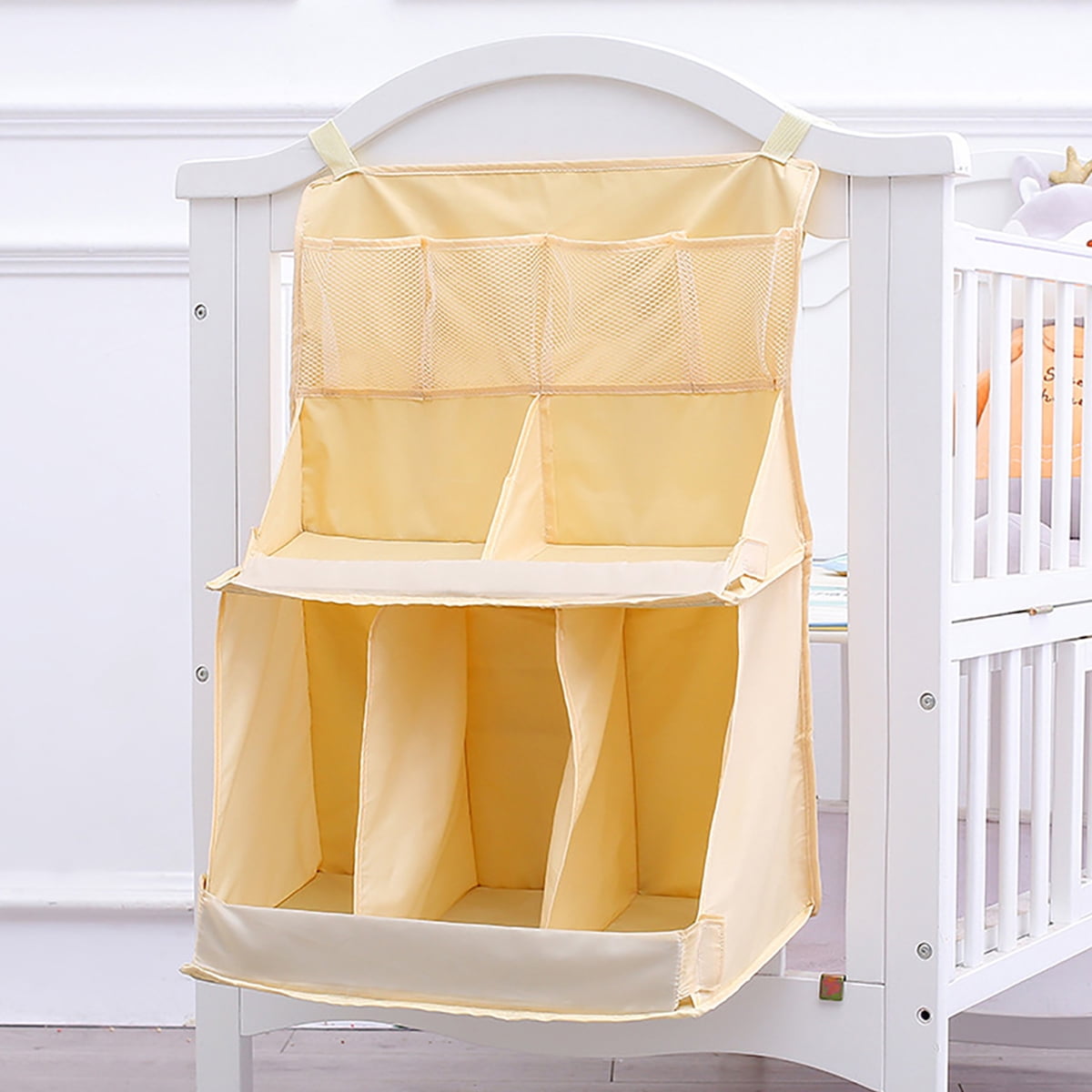 Hanging Diaper Caddy Organizer Diaper Stacker For Changing Table Crib