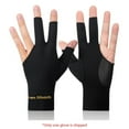 thumbnail image 3 of Guantes de billar Guantes de 3 dedos Guantes elásticos antideslizantes Suministros de billar, 3 of 8