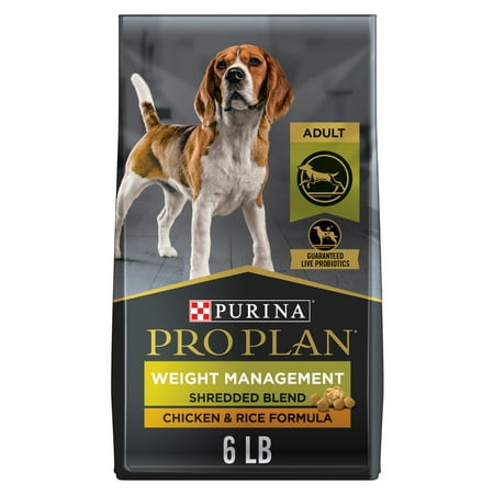 UPC: 0038100140272 | Purina Pro Plan Weight Management Dog Food Shredded Blend Chicken & Rice Formula 6 lb. Bag