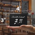 thumbnail image 6 of GOOHOCHY 4pcs Acrylic Small Blackboard Desktop Chalkboard Message Display Board for Wedding Party (Black), 6 of 8