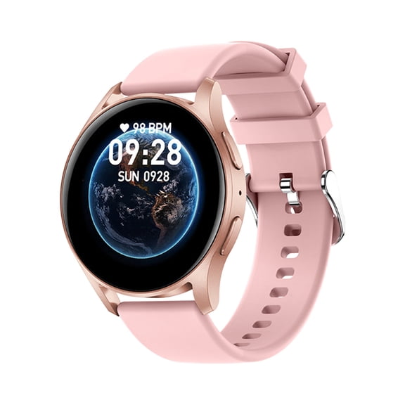 Nkmbld Smart Watch for Android Phones Bluetooth Call Sports Smart Watch with Customized HD Full Touchcontrol Dial,Intelligent Voice Assistant, Pink