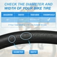 thumbnail image 4 of 26" Inner Tubes Width Fit 1.75/1.95 Rubber Bicycle Tube with 32mm Standard Valve for MTB Mountain Dirt Bike, 4 of 7